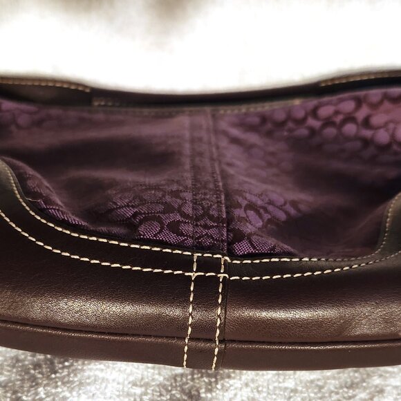 Coach Vintage Small Hobo Bag - Rare Purple Signature - Like New - Picture 4 of 12